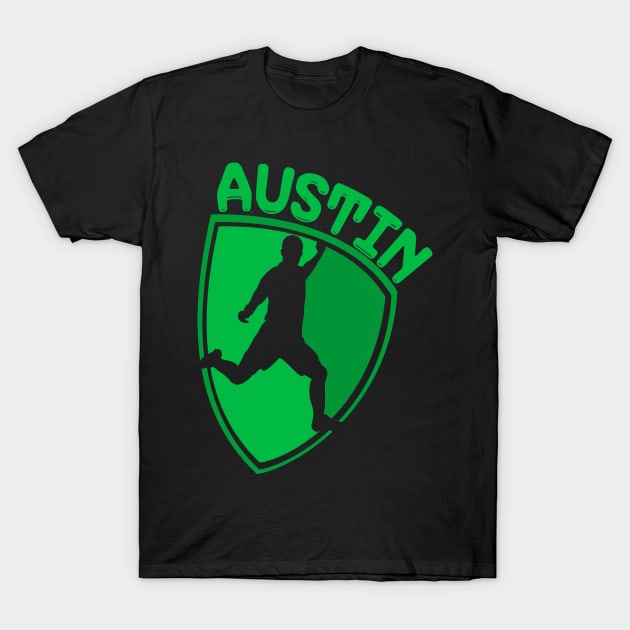 Austin Soccer T-Shirt by JayD World